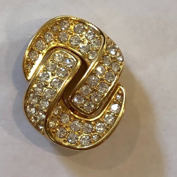 Christian Dior Vintage Rhinestones Earrings - Picture 2 of 7